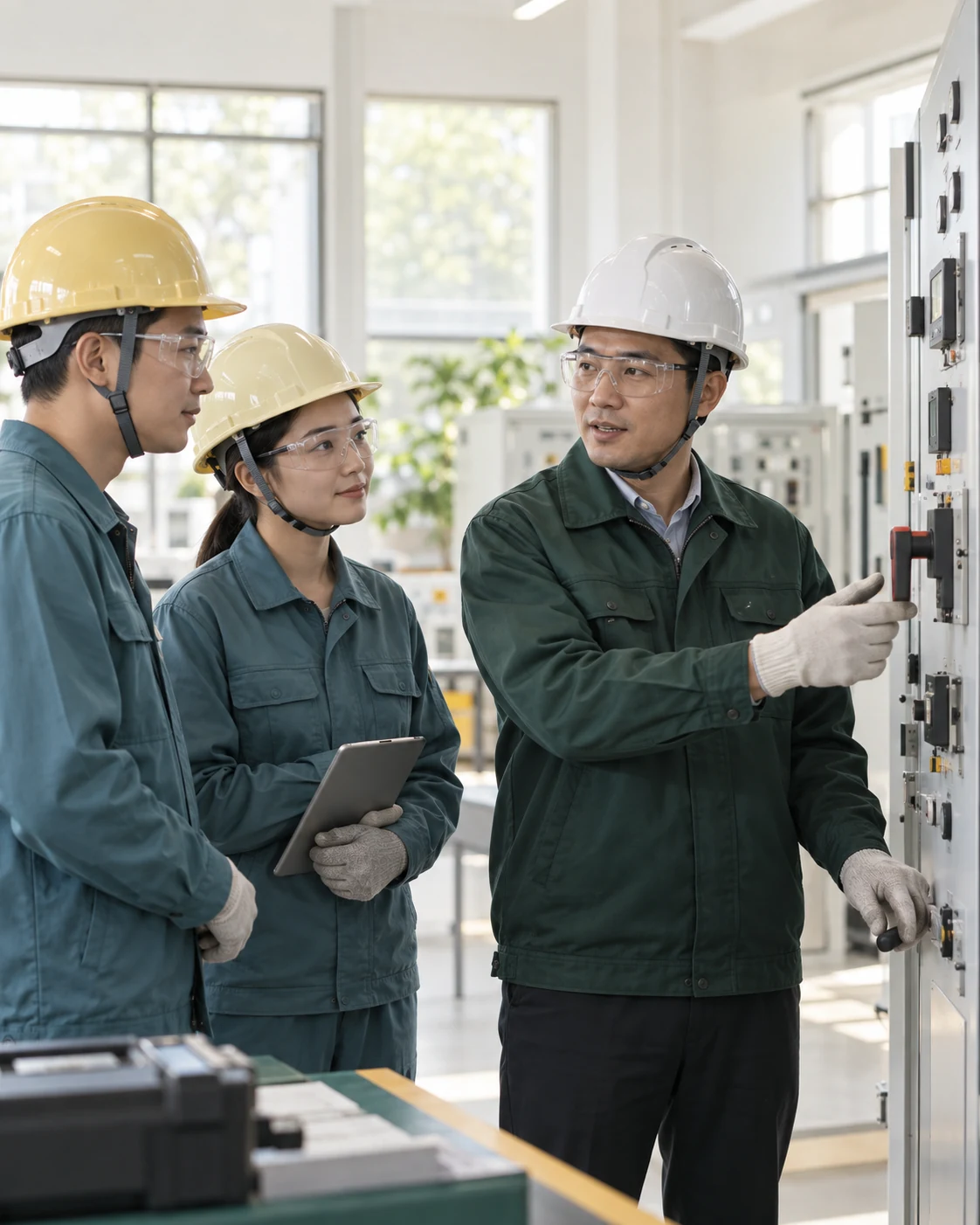 安全教师指导电气设备学习